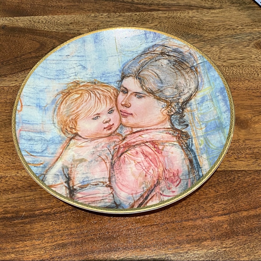Edna Hibel “A Time to Embrace” plate